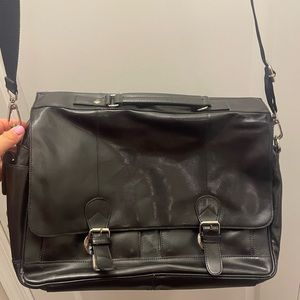 Wilson Leather Black Laptop Brief Case